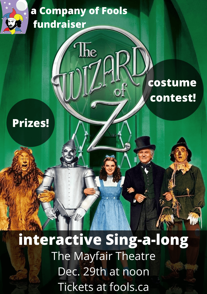 wizard of oz festival 2023 kansas Join a Company of Fools for a special singalong screening of The Wizard of Oz—12.29.19 at