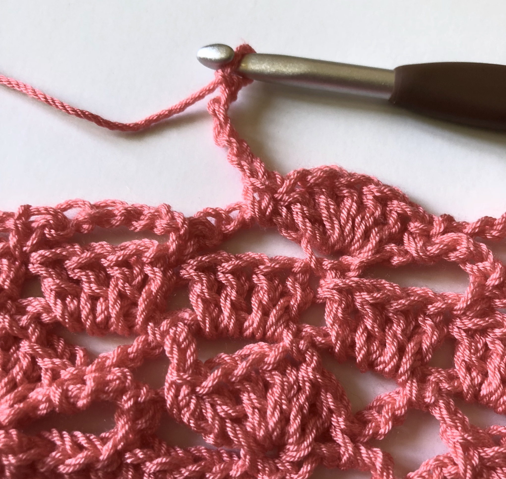 "Mesh and Shells" Crochet Stitch Tutorial A Purpose and A Stitch