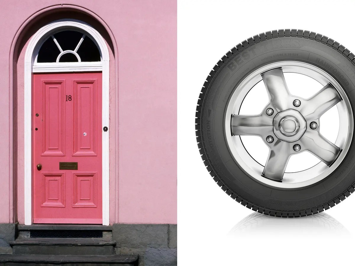 Is there a greater number of doors or wheels in the world? Has