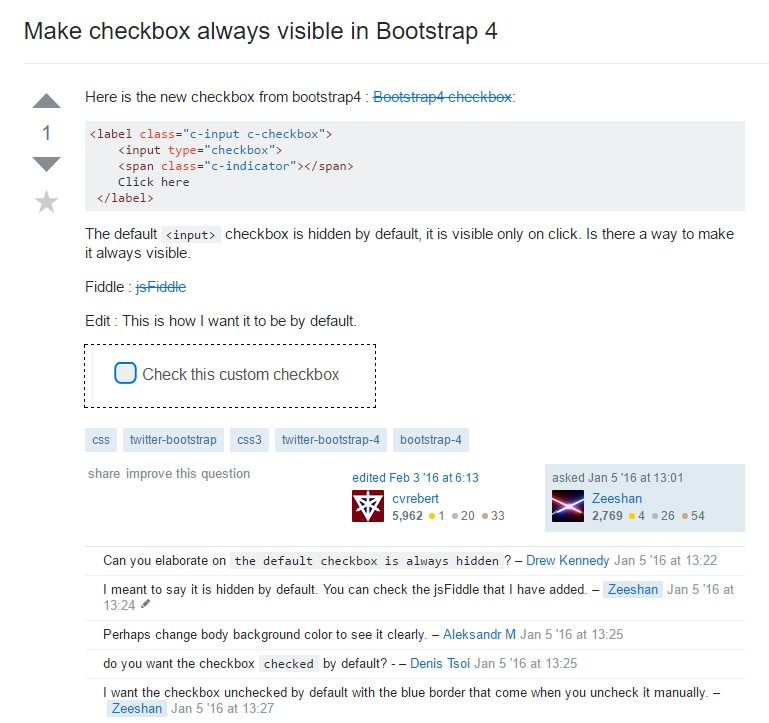 Bootstrap Checkbox