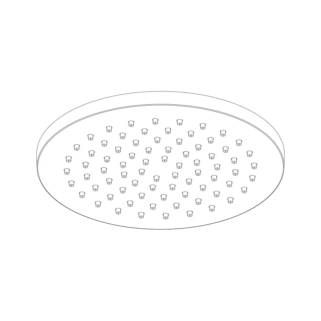 Rainfall shower head ø 200 mm // h. 12 mm Aquaelite