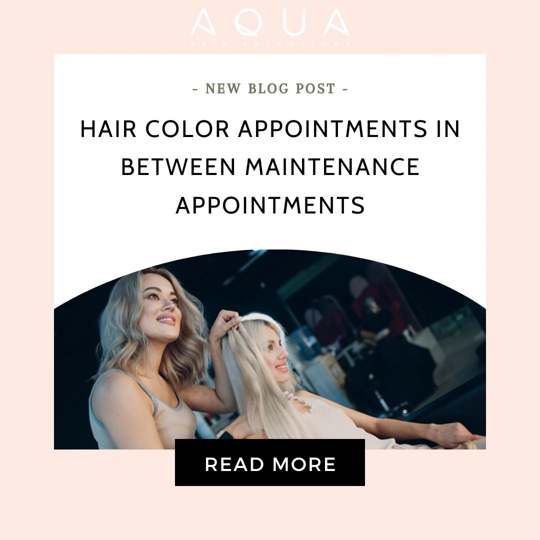 Hair color appointments in between maintenance appointments Aqua Hair