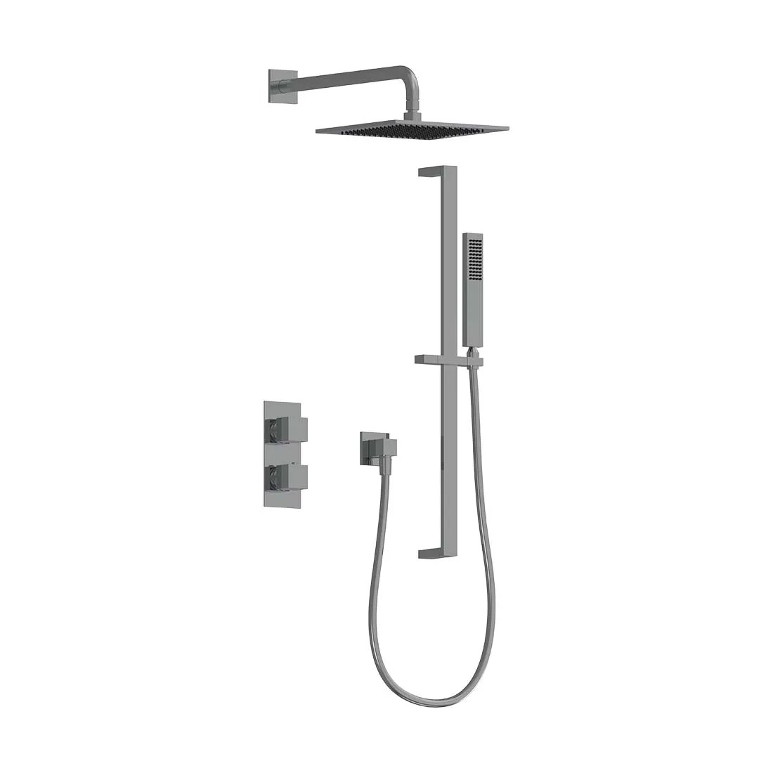 2Way Thermostatic Shower Trim Set Aqualem