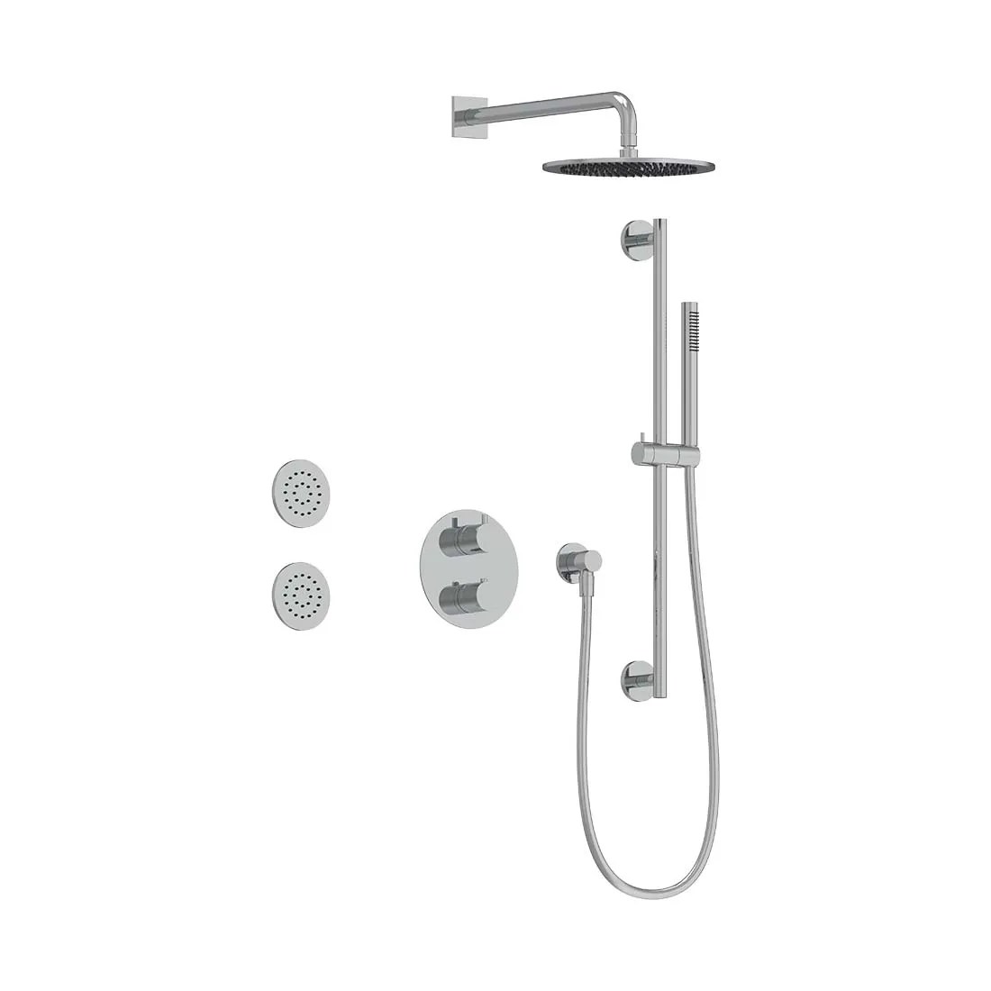 3Way Thermostatic Shower Trim Set Aqualem