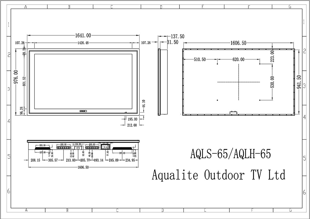 Dimensions of 65 Inch TV Bing
