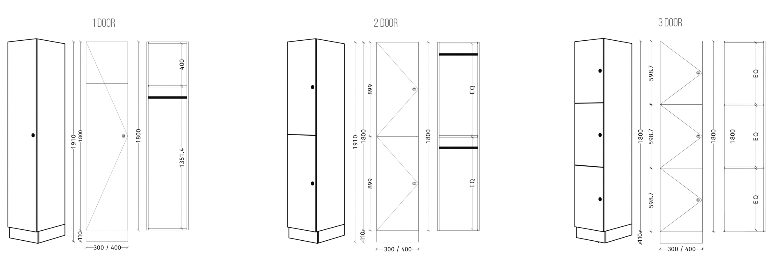 Standard Lockers AQUALOO Commercial Toilet Partitions & Shower