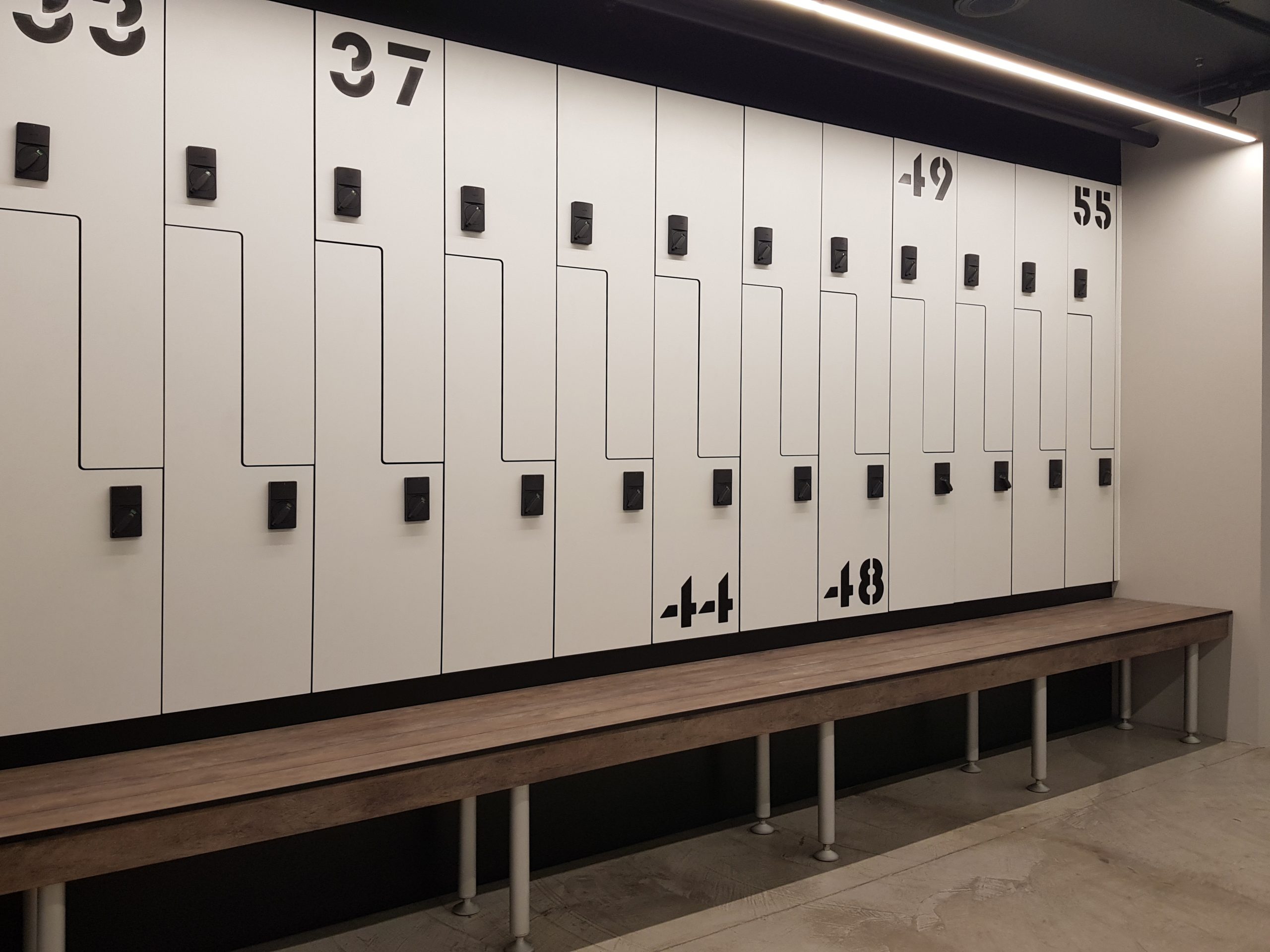 Aqualoo Compact Lockers Combo AQUALOO Commercial Toilet Partitions