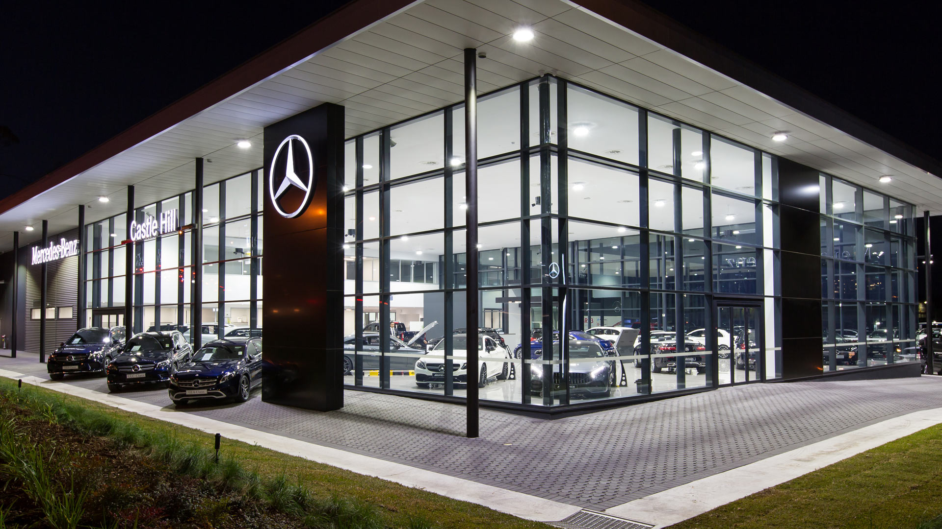 Car Showroom Lighting Aqualuma LED Lighting