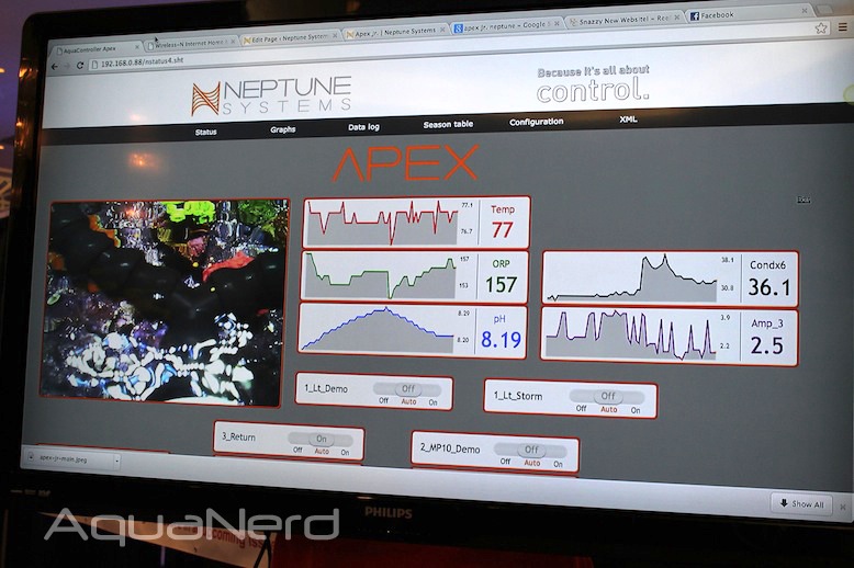 Neptune Systems New Logo, Apex Dashboard, and Apex Ready AquaNerd
