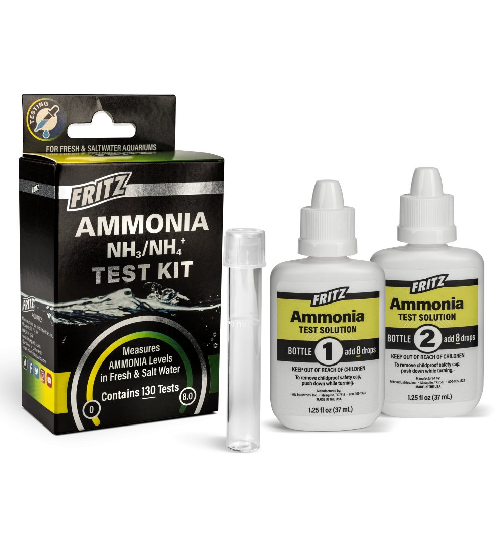 Ammonia Fritz Test Kit Fresh and Saltwater Aquarium Connection