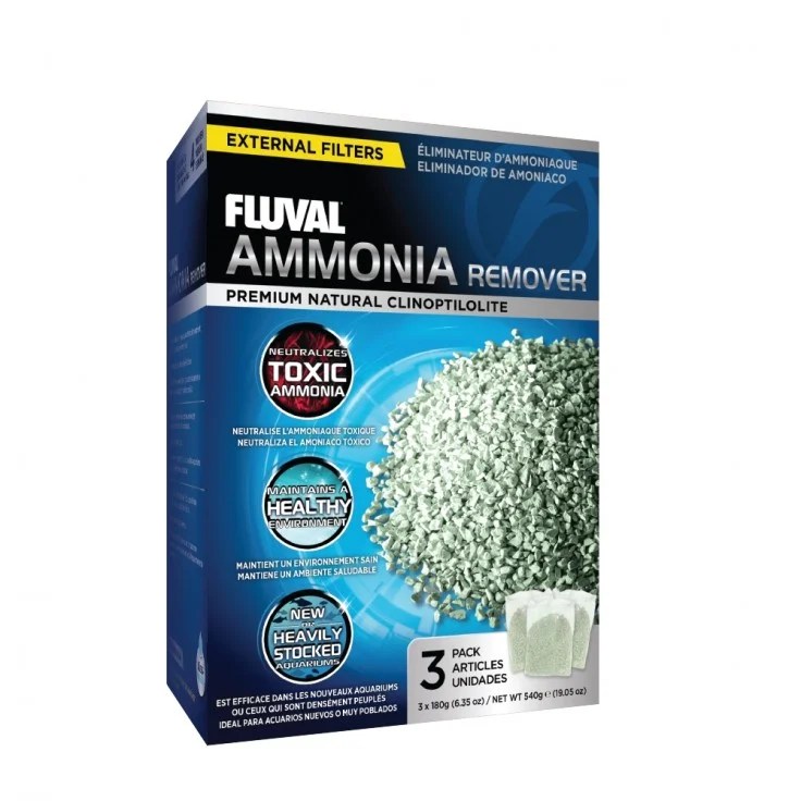 Fluval Ammonia Remover, 3 x 180 g (6.3 oz) aquascape
