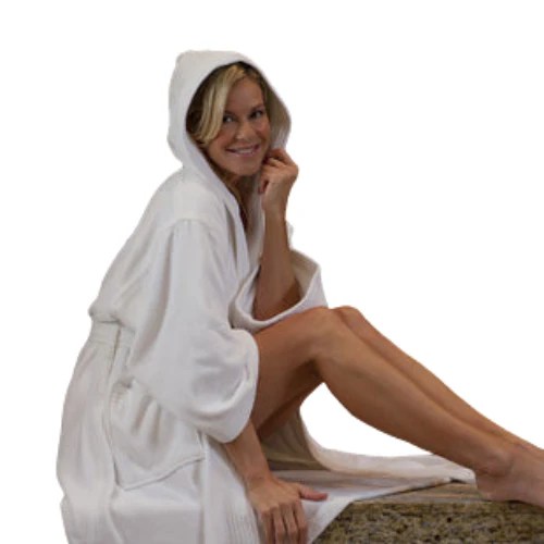 Fattowels Hooded Terry Cotton Robe 100 Cotton Terry AquaTech Pools