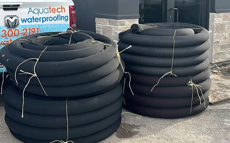 Weeping Tile Installation Aquatech Waterproofing