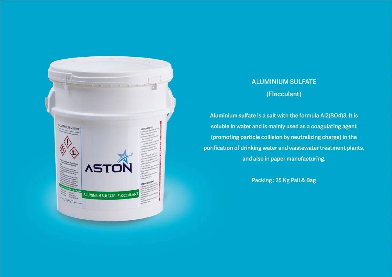 Flocculant Aluminum Sulphate for Water Treatment, Swimming Pool, Spa