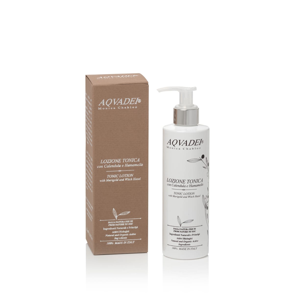 Lozione Tonica Linea Classica, Viso AQVADEI Natura e Benessere