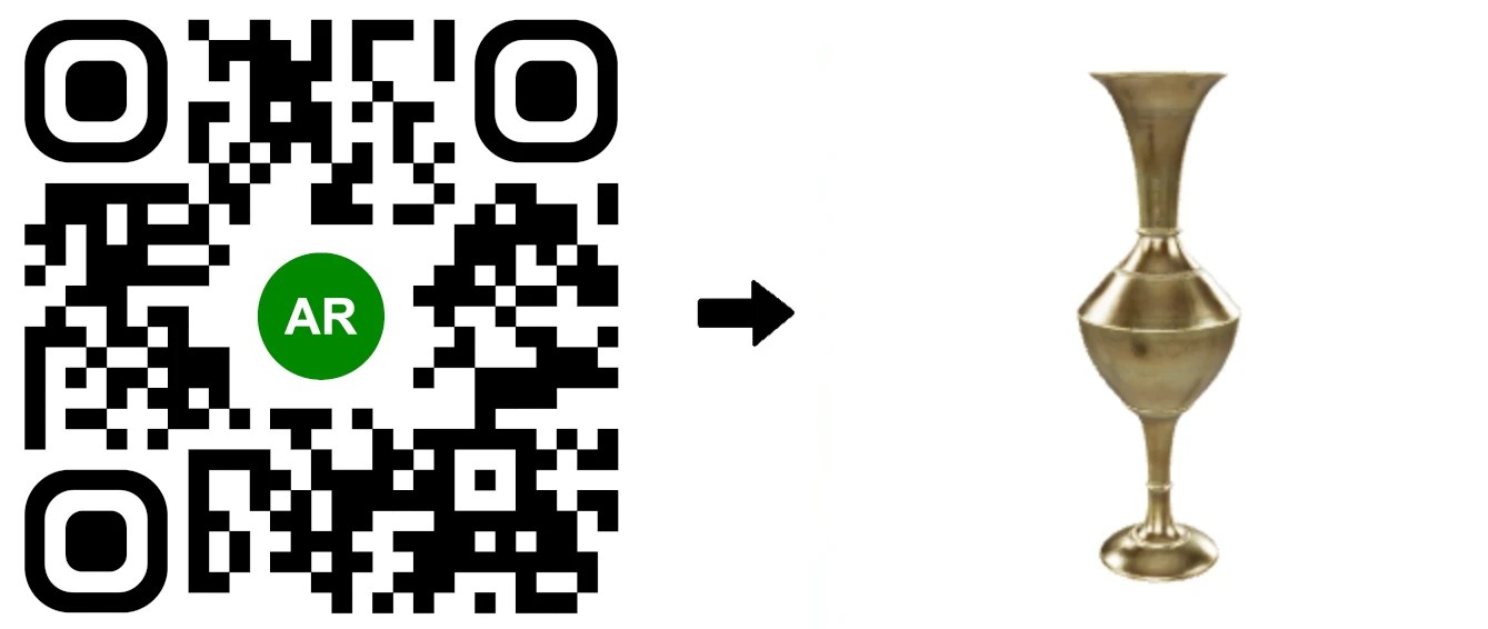 Decorative Vases downloadable 3D Models GLB & USDZ with corresponding