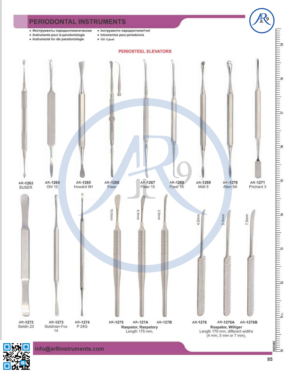Maxillofacial Surgery Instruments AR9 INSTRUMENTS