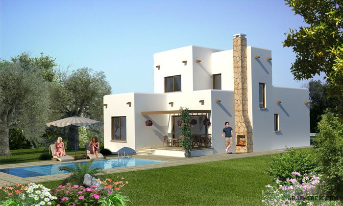 تصميم بيت ريفى صغير على طراز الفلل » arab arch