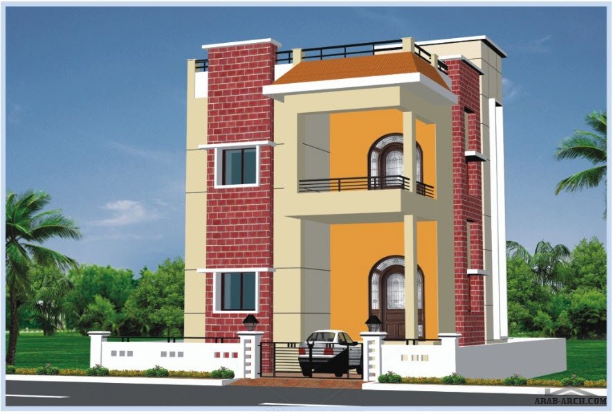 مخطط Duplex Villa 1400 sq ft, Villa » arab arch