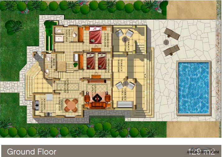 Fatima Villa floor plans El Gouna » arab arch
