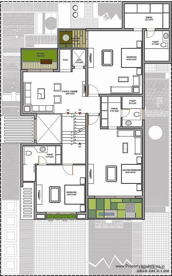 Duplex villas Plot Area 24004000 sq ft » arab arch