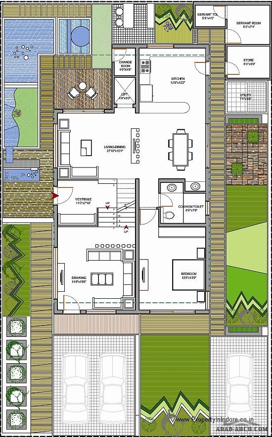 Duplex villas Plot Area 24004000 sq ft » arab arch