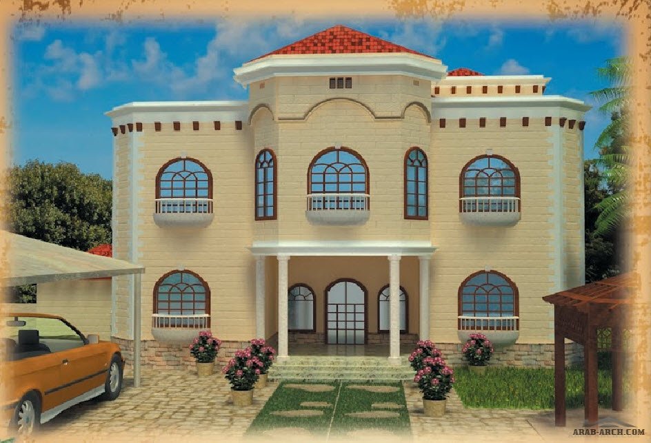 تصميم خارجى لفيلا من اعمال المعمارية سمر فؤاد » arab arch