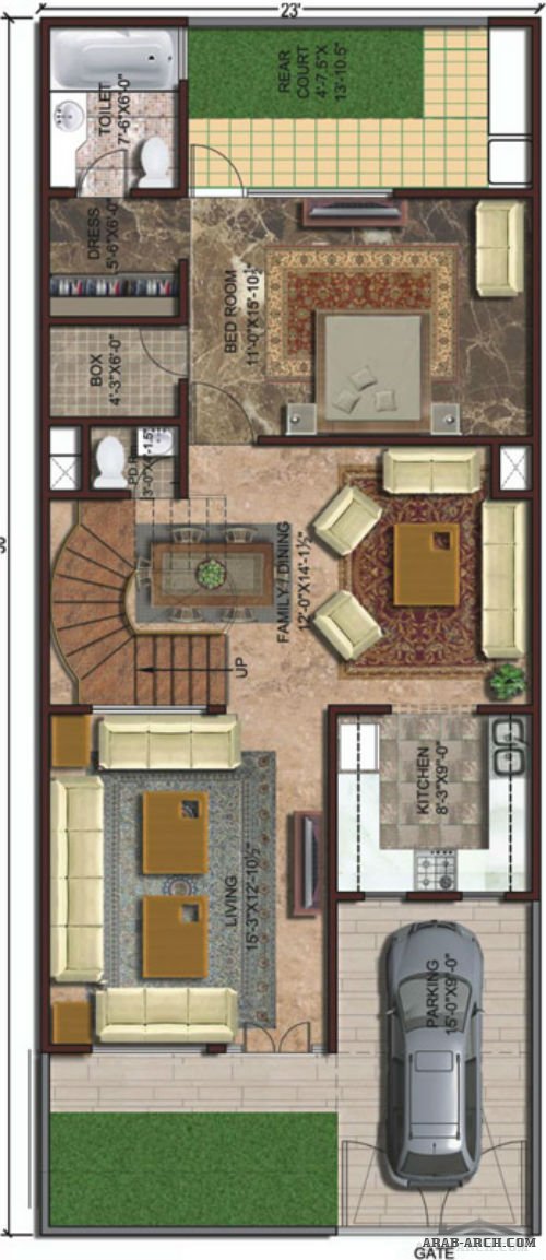Duplex Villa floor plans » arab arch