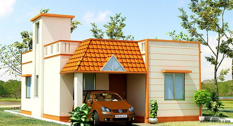 مخطط بيت صغير المساحه 2 غرفه نوم » arab arch