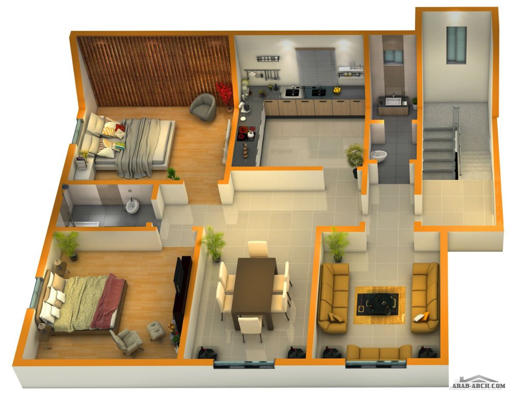 مخطط بيت 180 متر دورين / خرائط بيت المستقبل مخطط 2 فيلا دورين » arab