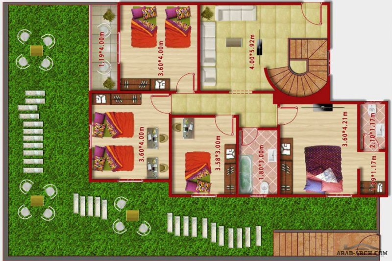 الفلل والقصور » صفحة 224 » arab arch