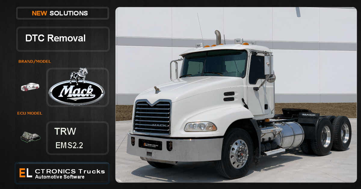 DTC Off Mack TRW EMS2.2 Electronics Trucks software