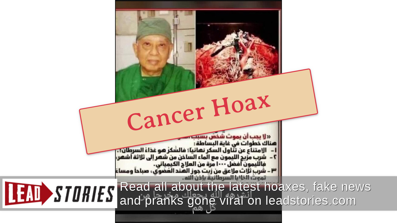 Fact Check Cancer IS A Disease And Is NOT Cured By A SugarFree Diet