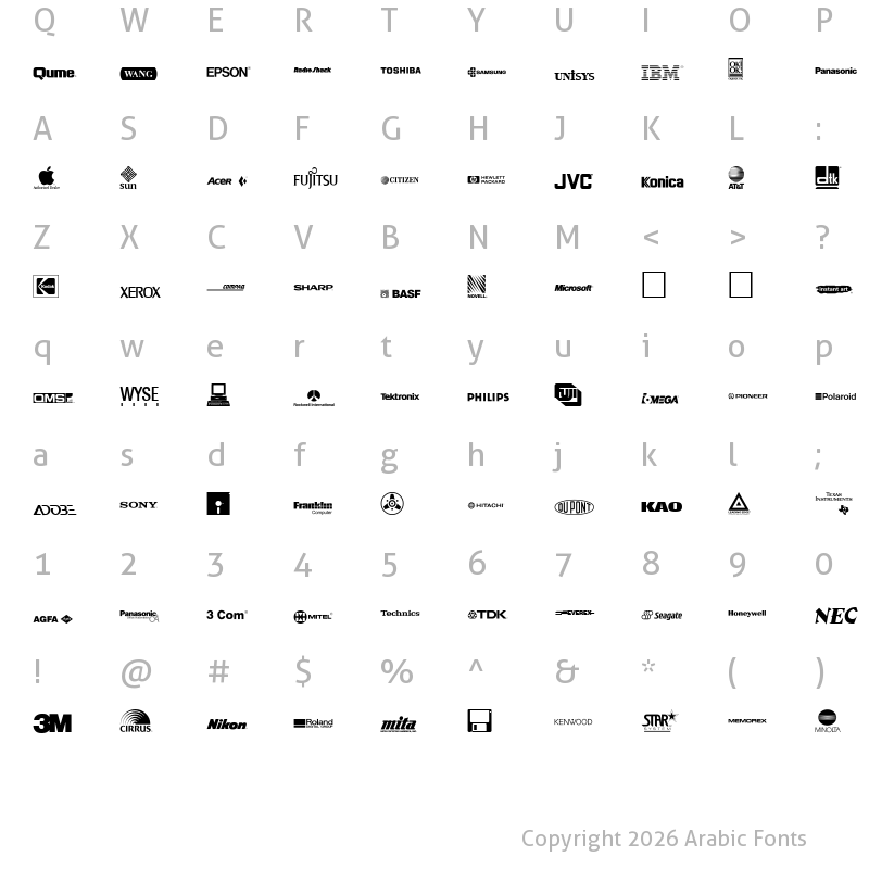 Electronics Regular Download Free Arabic Fonts Arabic Fonts Arabic