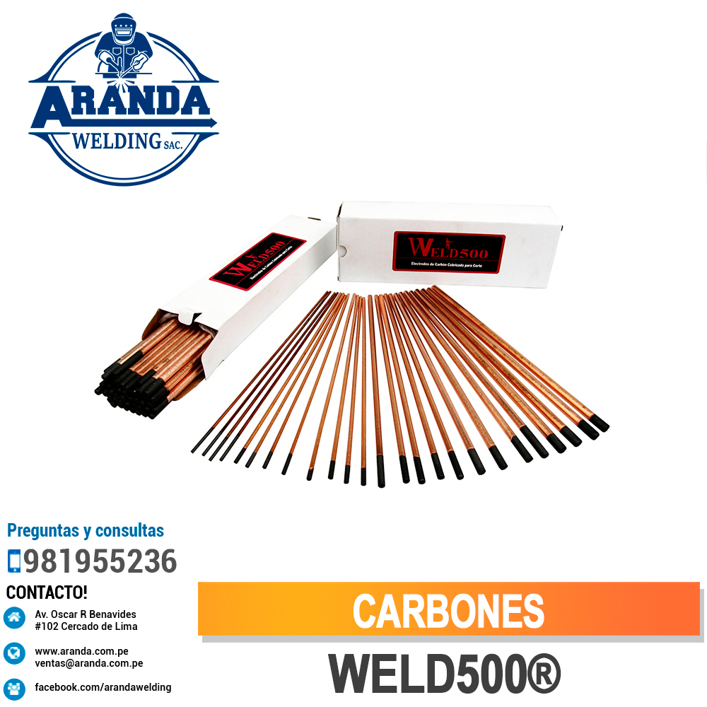 CARBONES WELD500® ARANDA WELDING Premium Welding Products