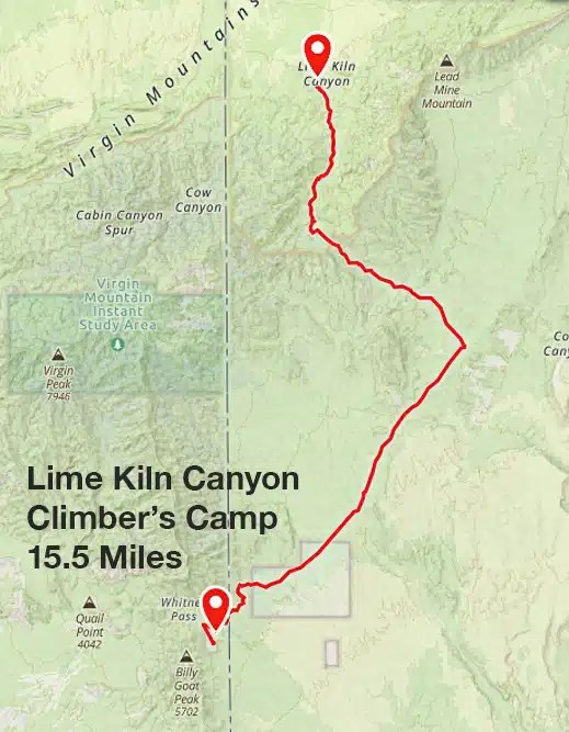 Lime Kiln Canyon Climber's Camp