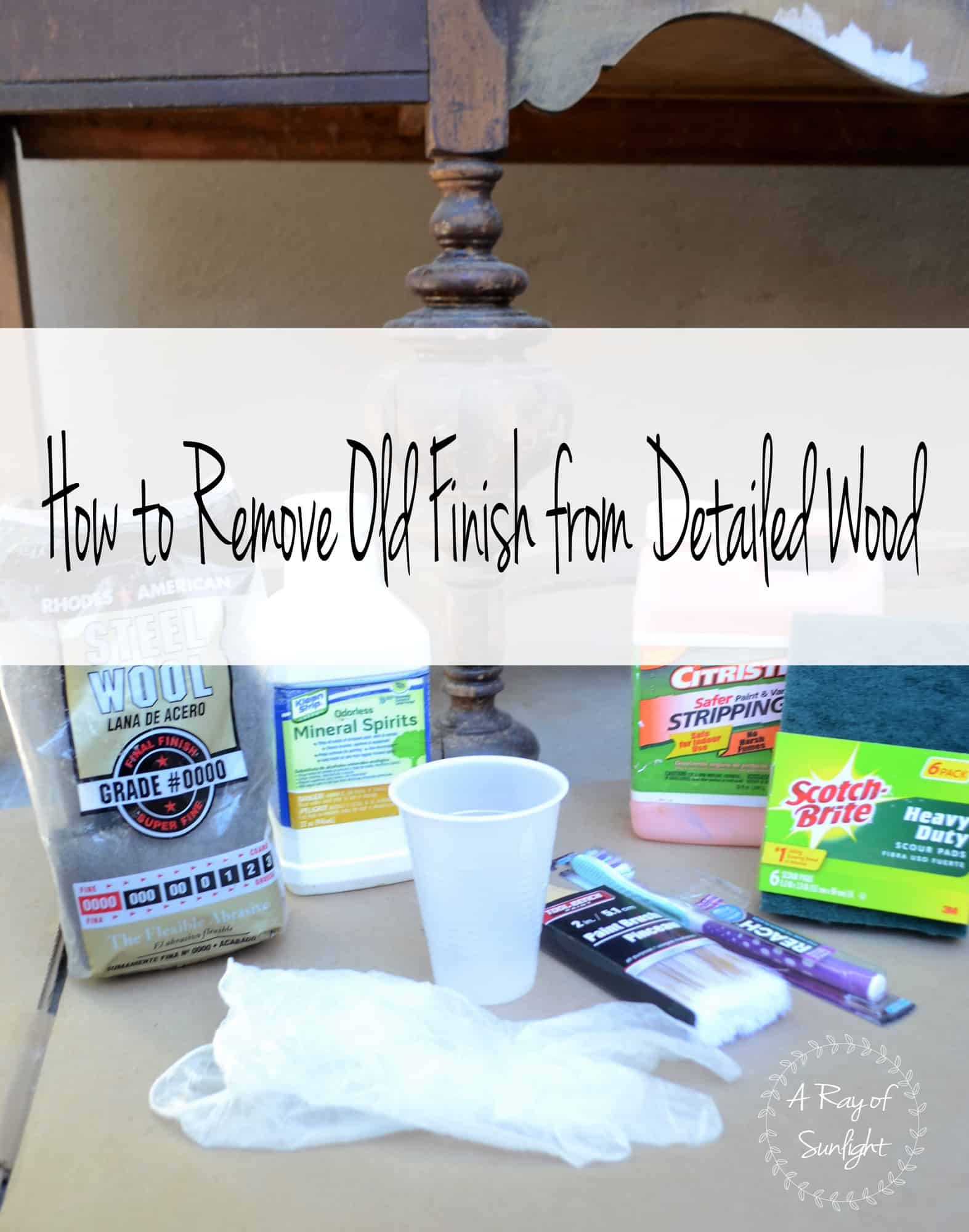 Removing Stain With Mineral Spirits