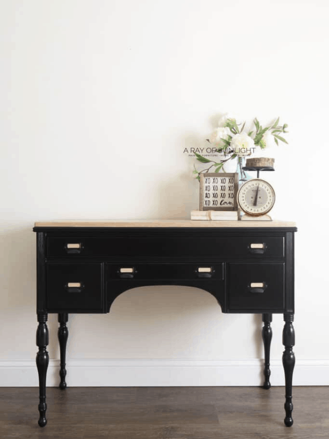 Painting a Desk Black Story A Ray of Sunlight