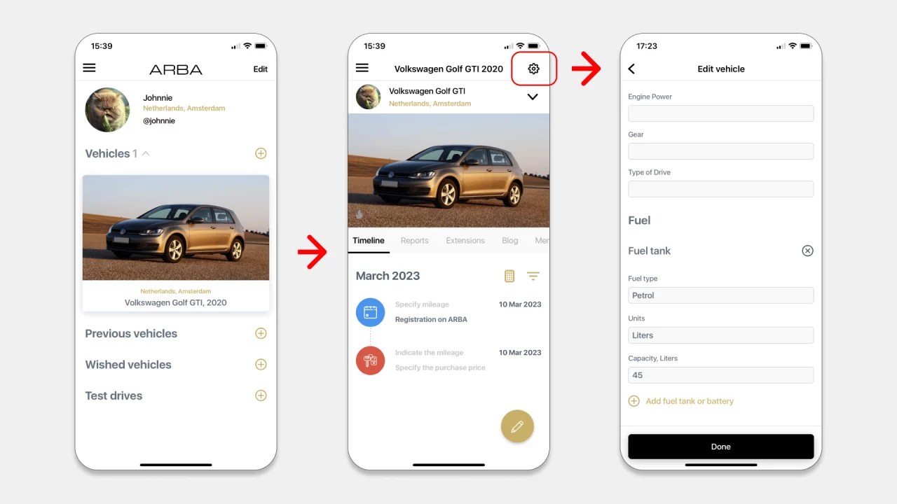 Adding and Setting Up a Vehicle ARBA Auto