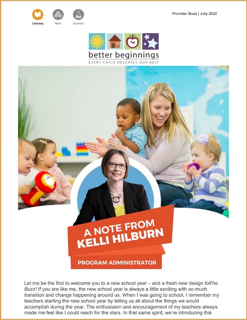 July 2022 Buzz AR Better Beginnings