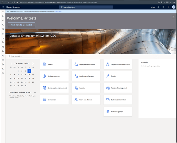Changed trial environment for Dynamics 365 Finance and.