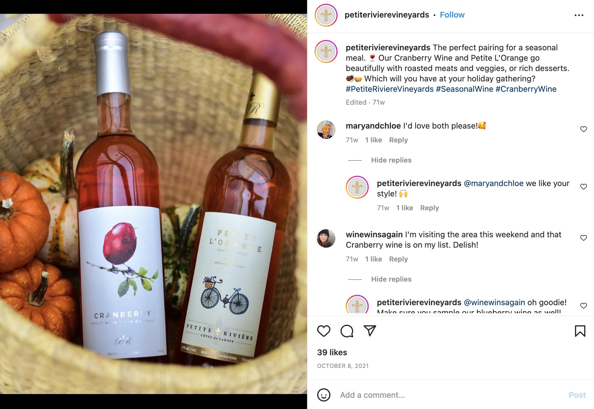 Petite Riviere Vineyards Arbuckle Media