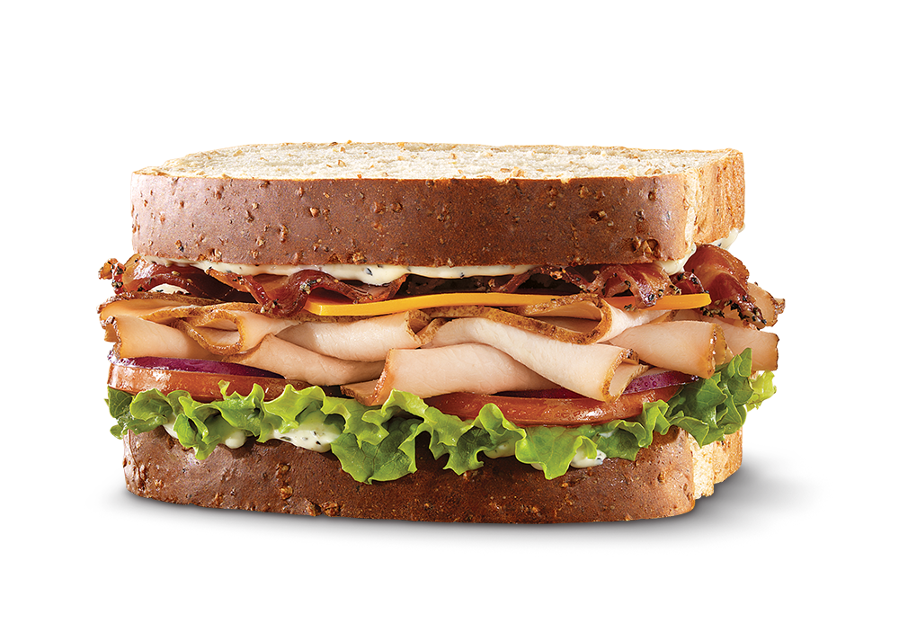 arby turkey sandwich calories