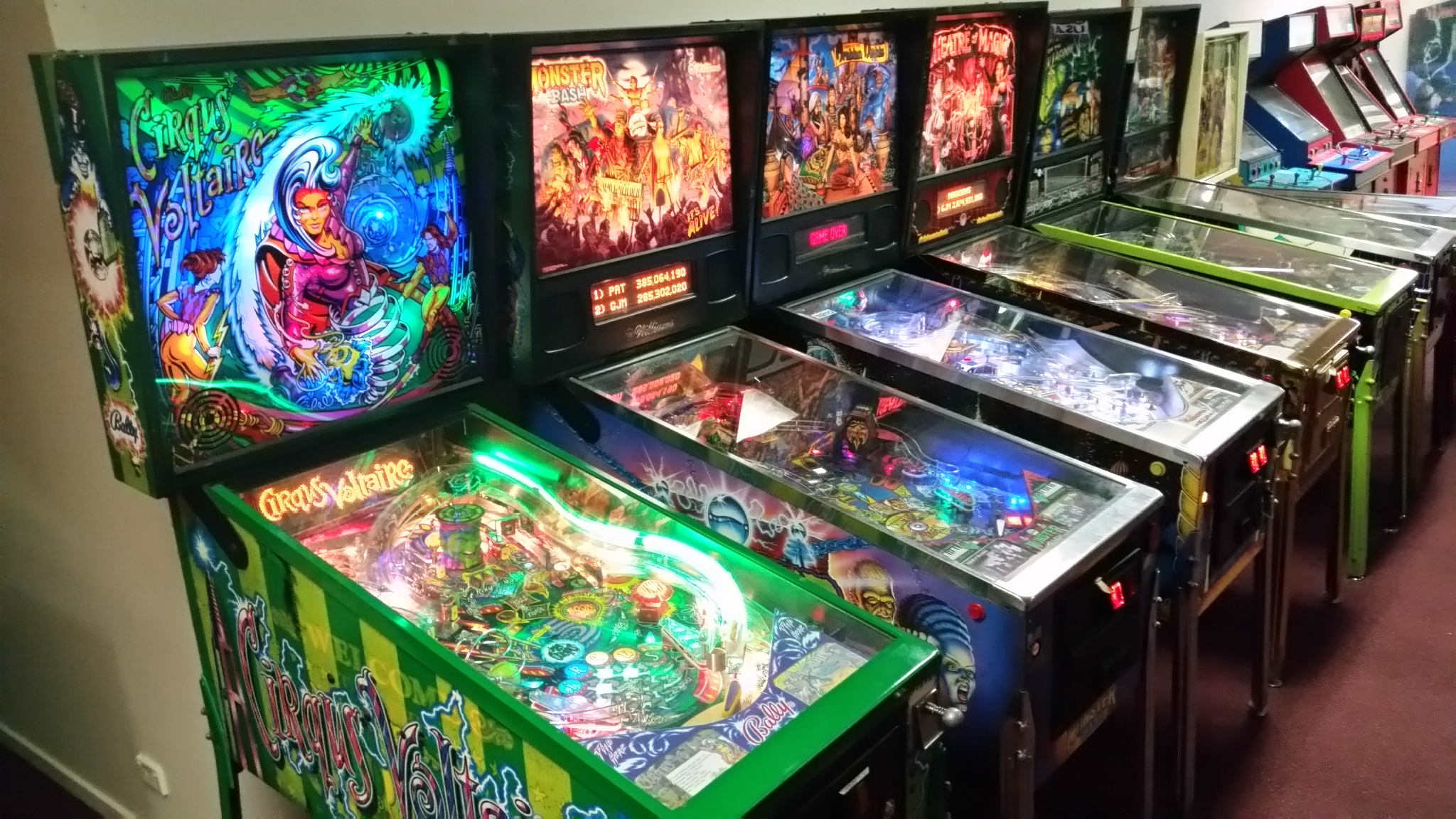 pinball machines at Arcade Classics Australia Arcade Classics
