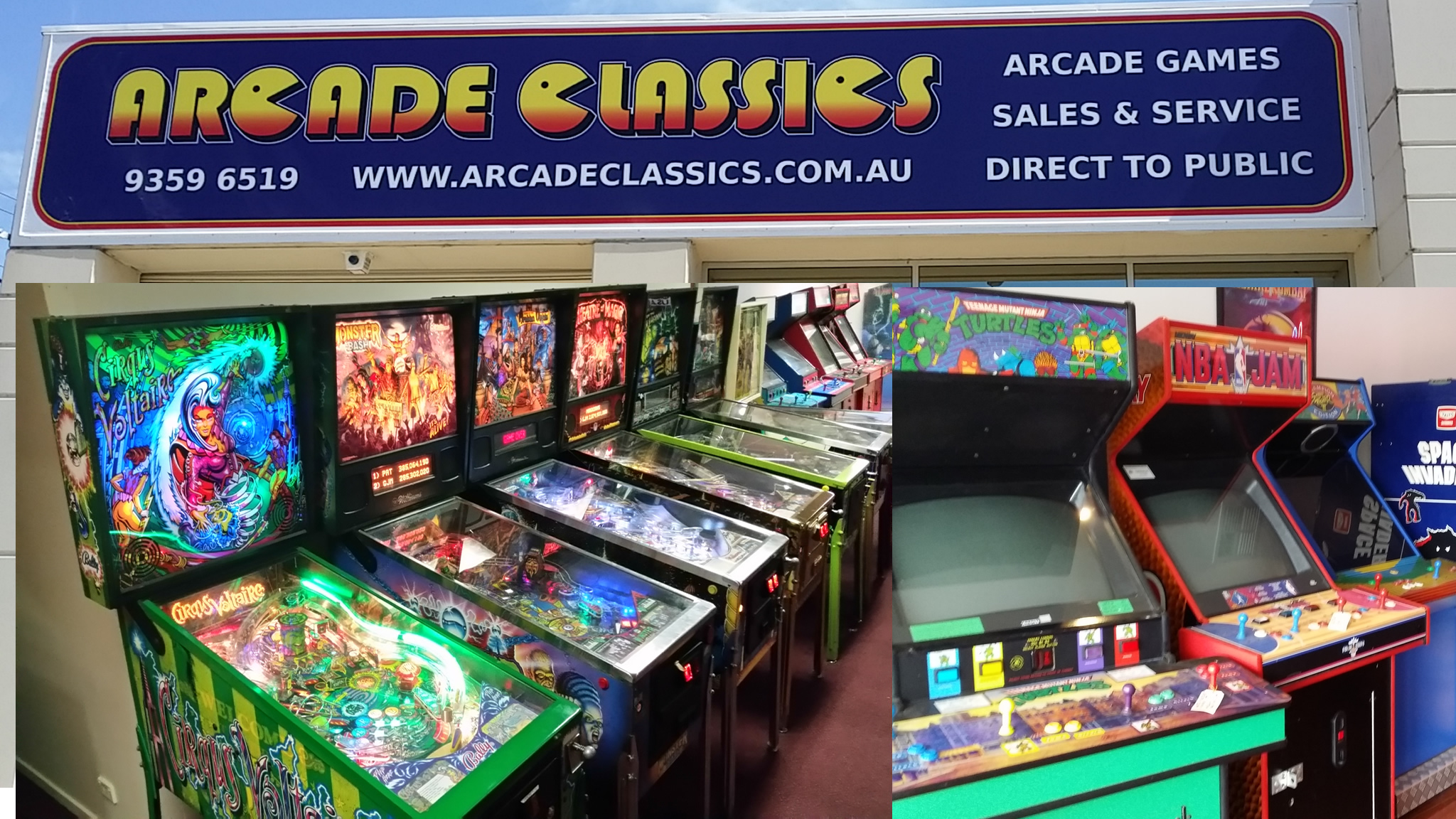Arcade Classics Arcade Games and Pinball Sales and Restoration