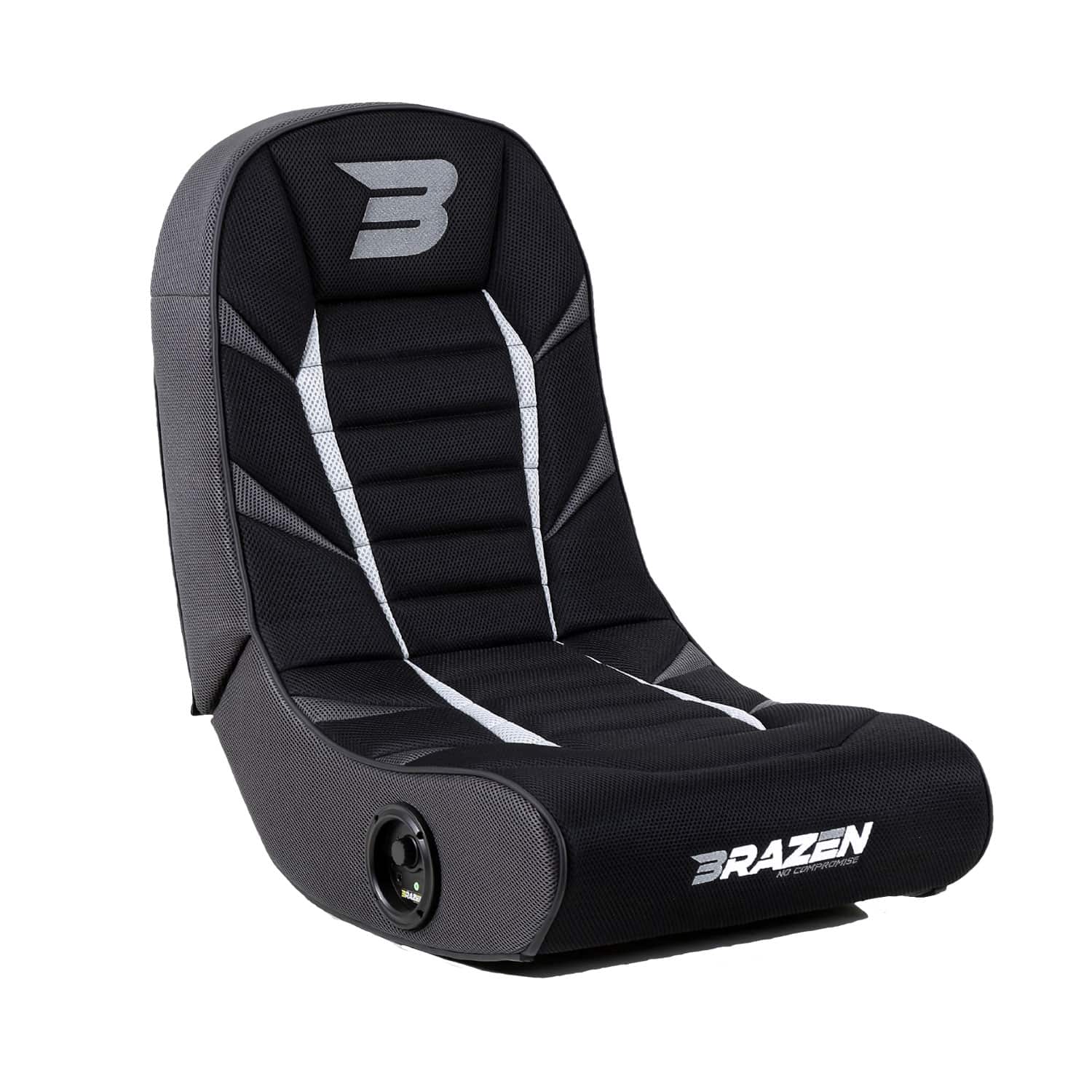 BraZen Python 2.0 Bluetooth Gaming Chair Black & Grey Arcade Direct