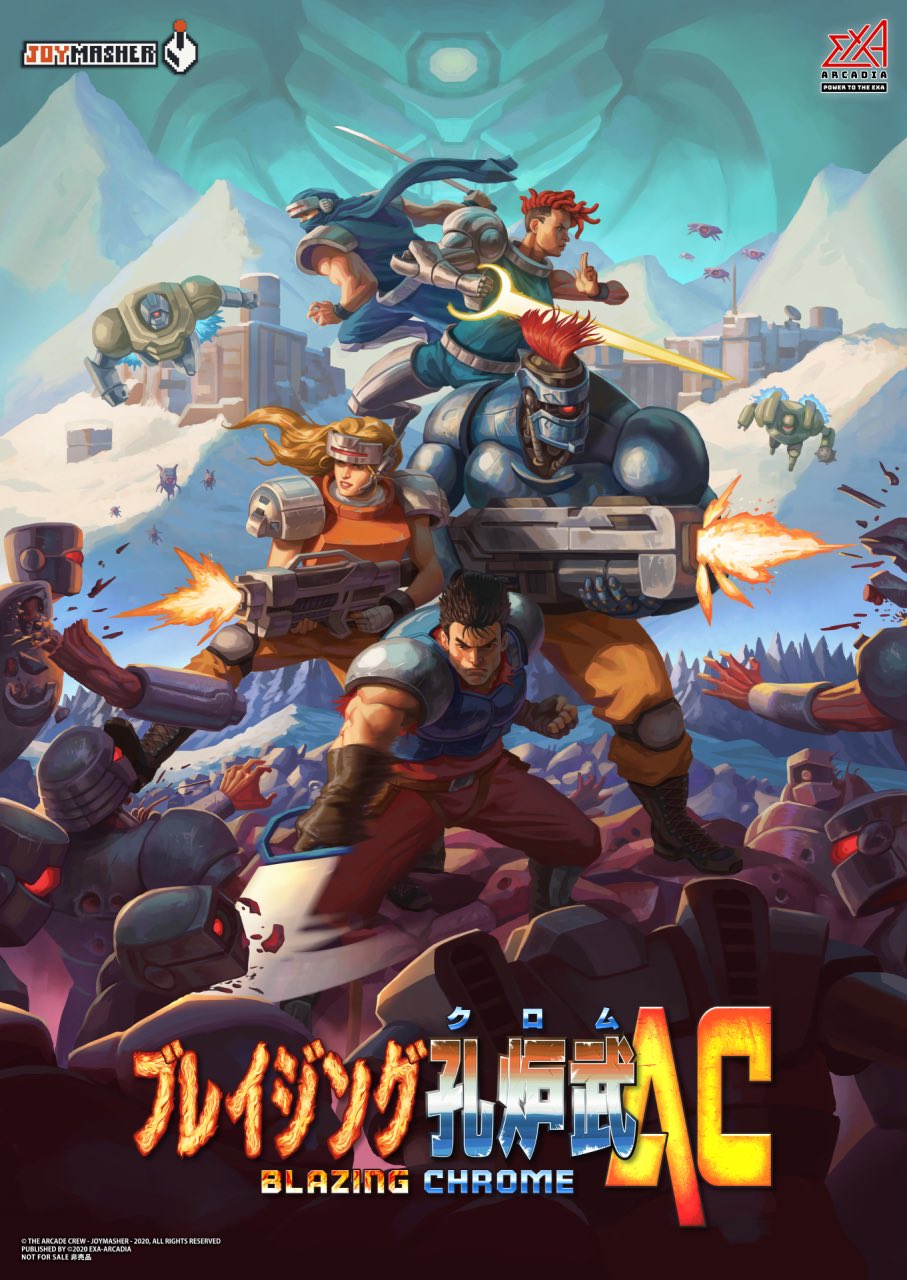 Blazing Chrome ブレイジングクローム コレクターズエディション Blazing Chrome AC Launches To Arcades On exA-Arcadia - Retro Refurbs
