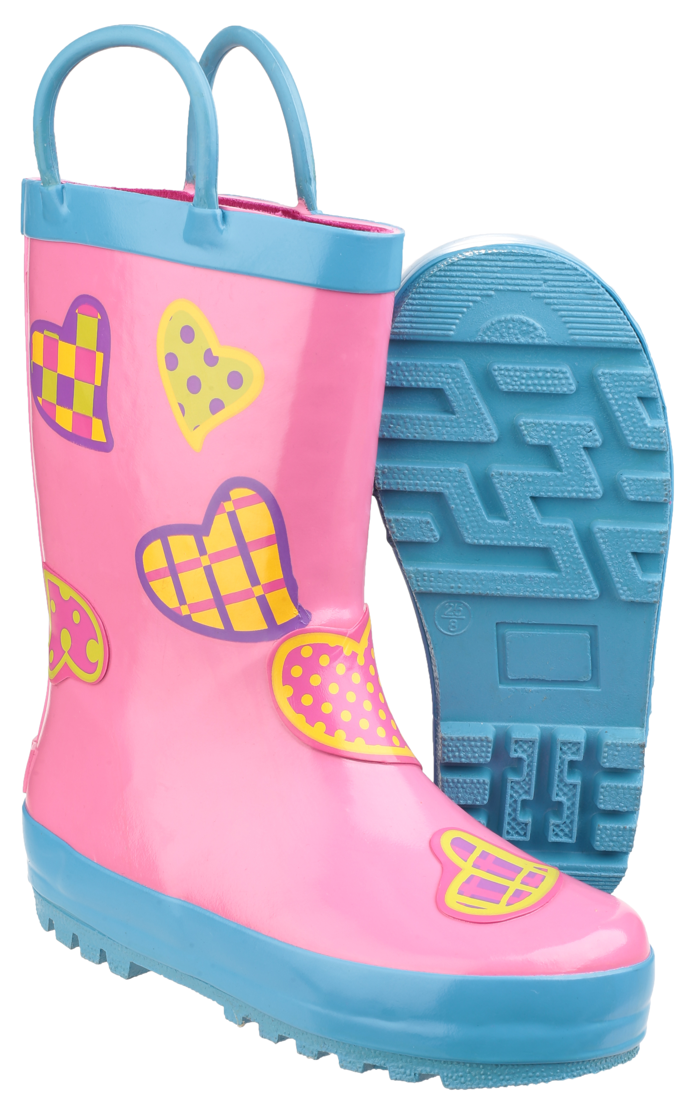 Children Hearts Wellington Boots Arca Industries