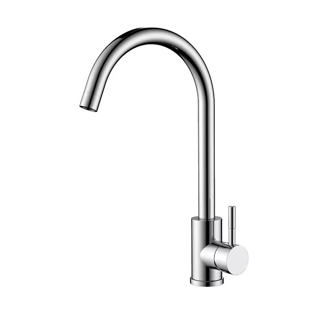 Solid Chrome Stainless Steel Kitchen Faucet Arc Fictures