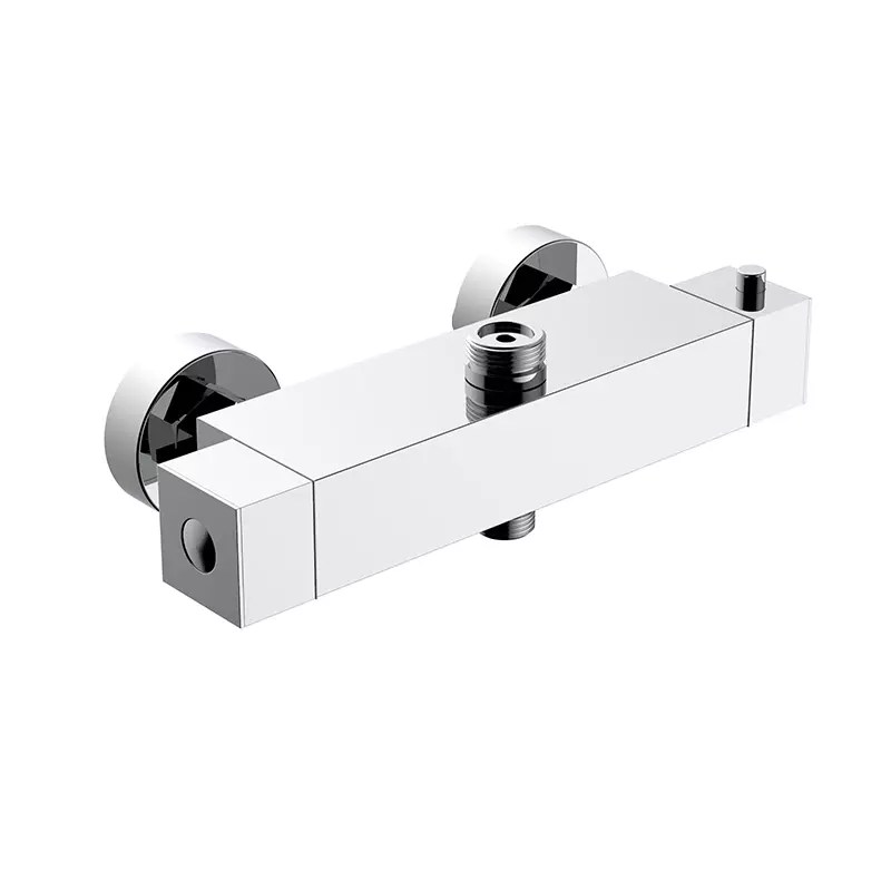 Wall mounted 2 way thermostatic square bath shower bar mixer Arc Fictures